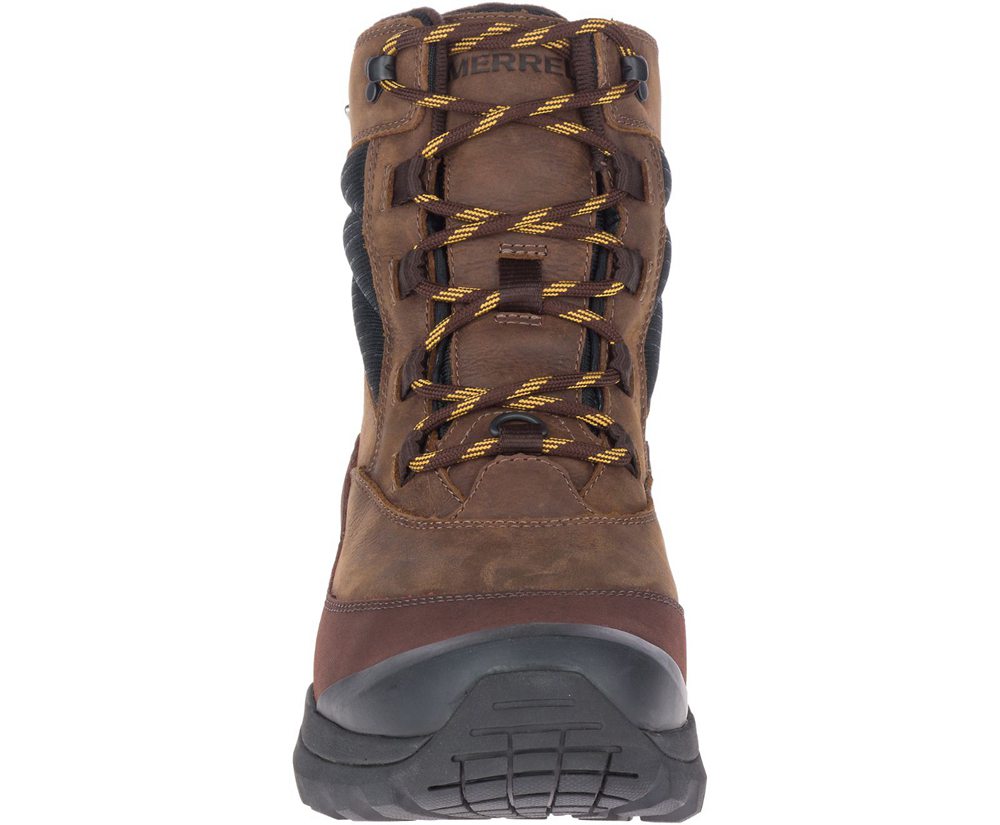 Kozaki Merrell Męskie Brązowe - Thermo Slush Mid Waterproof - 519048-EYK